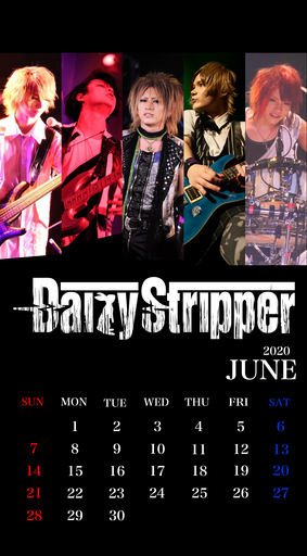 DaizyStripper待受カレンダー 2020.6
