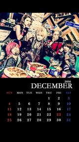 DaizyStripper待受カレンダー 2016.12