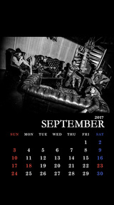 DaizyStripper待受カレンダー 2017.09