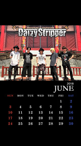 DaizyStripper待受カレンダー 2018.6
